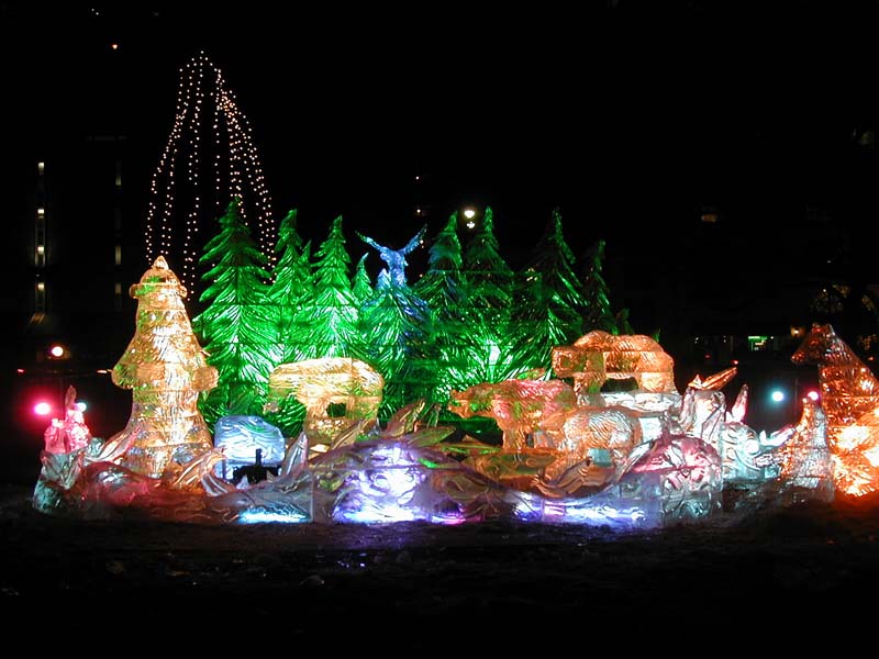 Ice sculpture on the Common